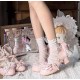 Sheep Puff Little Rose Chunky Heel Shoes(Limited Pre-Order/4 Colours/Full Payment Without Shipping)